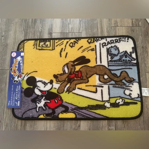Disney x Daiso Japan Vtg Mickey Comic Floor Mat
