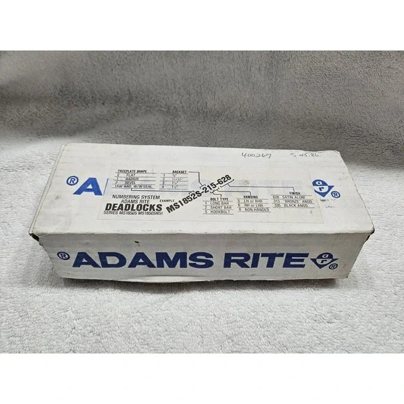 Adams Rite MS1851S-350-628 Deadlock Numbering System