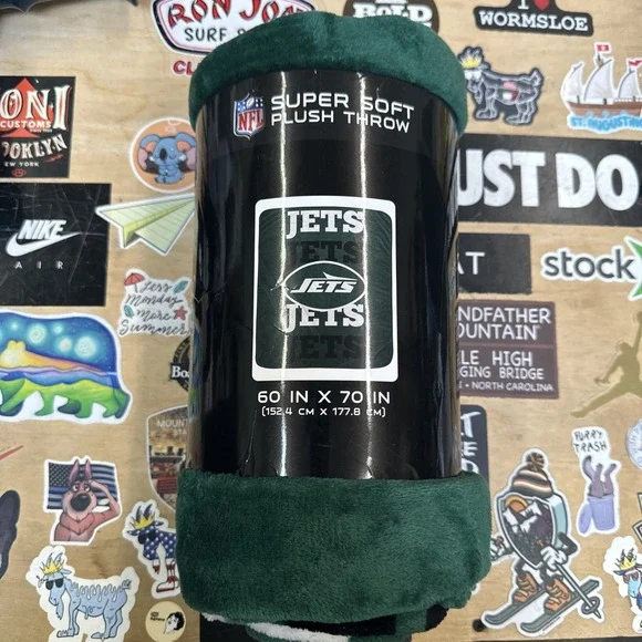 New York Jets NFL Super Soft Plush Throw 60