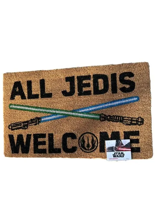 Disney Star Wars All Jedis Welcome Coir Doormat 30x18 NWT Rebels