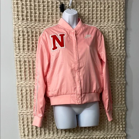 Nike Youth Varsity Letterman Jacket Girls Size XL / XS Women