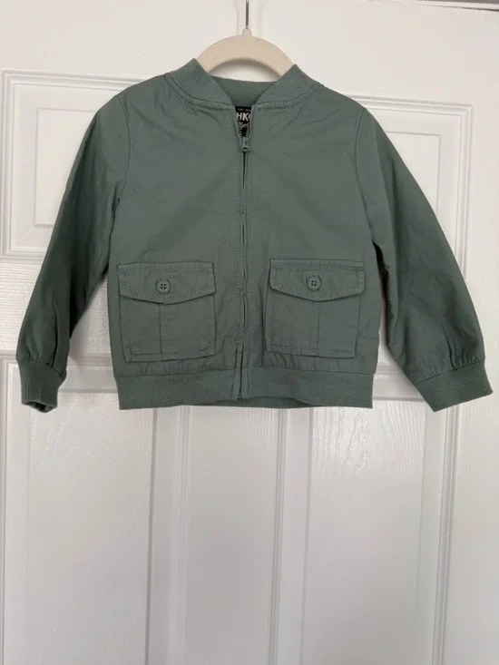 Oshkosh Bogash Kids Sage Green Bomber Jacket-2t