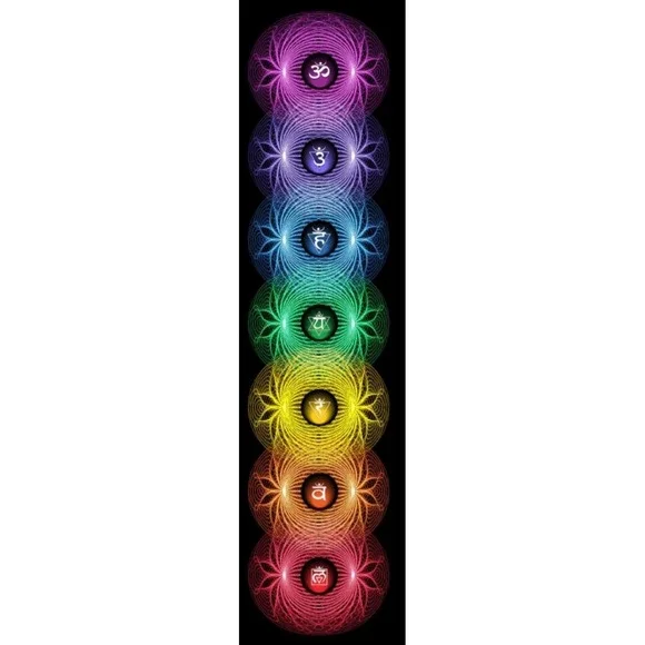 Seven Chakras Wall‎ Hanging Tapestry Yoga Meditation Spiritual Decor Art