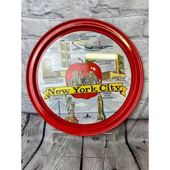 New York City Tin Plate‎ w/World Trade Center
