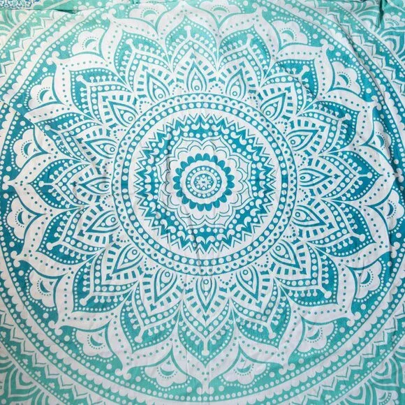 Floral Mandala Print Boho Hippie Tapestry Wall Hanging 100% Cotton