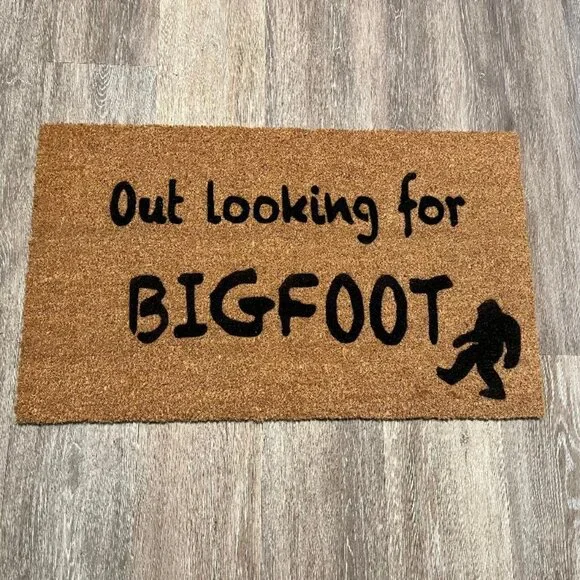 Out Looking for BIGFOOT decorative coir doormat