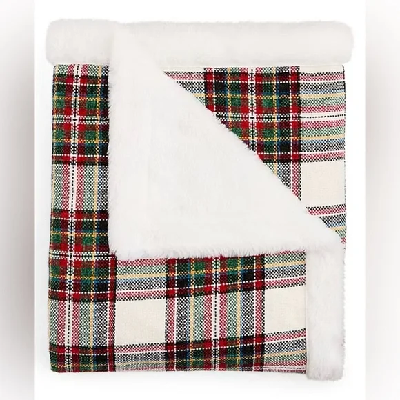 North Pole Trading Company Chenelle Throw Blanket and Matching Pillow NWT
