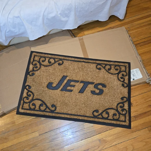 ​The Memory Company NWT New York Jets Outdoor Coir Welcome Door Mat 24