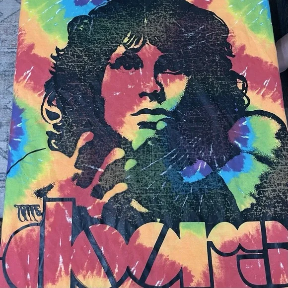 Jim Morrison The Doors Tie Dye Cloth Fabric Square‎ Banner 36