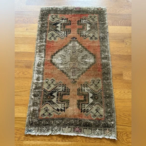 Vintage Earthy Tones Geometric Door Mat