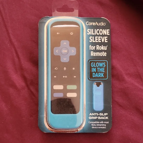 CoreAudio Blue Silicone Sleeve for Roku Remote