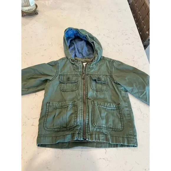 18-24M Girls Old Navy Olive Green Utility Jacket