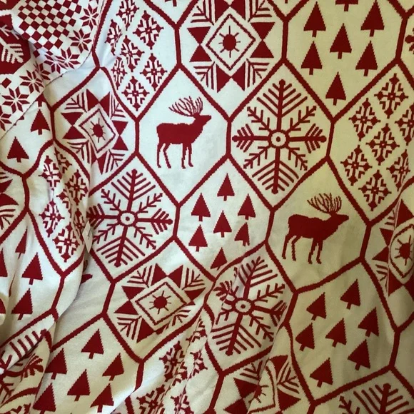 Jingles&Joy seasonal throw, 100% cotton