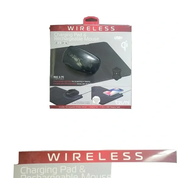 Tzumi Wireless Charging Pad & Mouse