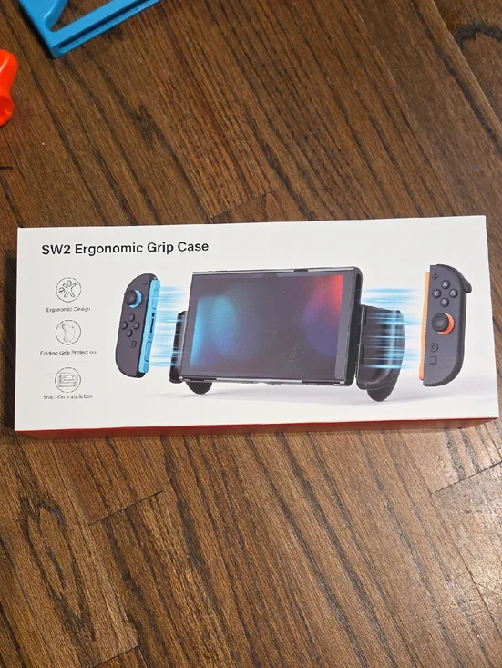 SW2 Ergonomic Grip Case for Nintendo Switch - Black/Blue