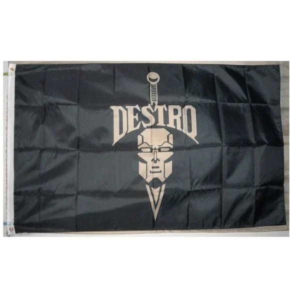 Destro Iron Grenadiers G.I. Joe Cobra 3'x5' horizontal Flag Banner Serpentor