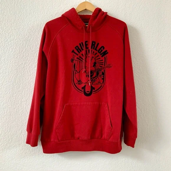 True Religion, Raglan Hoodie, Sz XXL