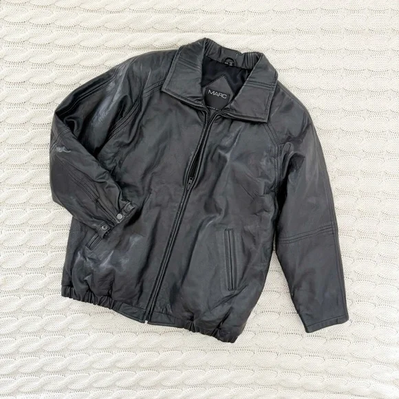 Marc by Andrew Marc Vintage Men’s Black Leather Jacket