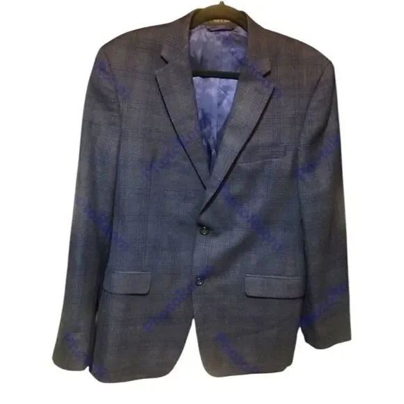 Men’s Unbranded High Quality Wool Blend Work Office Casual Blazer Size 42