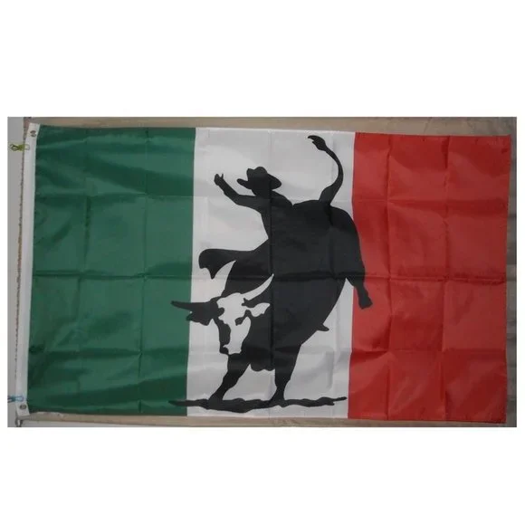 Bull Rider Mexico National Finals Rodeo NFR Bull Rider Rodeo Cowboy 3'x5' Flag