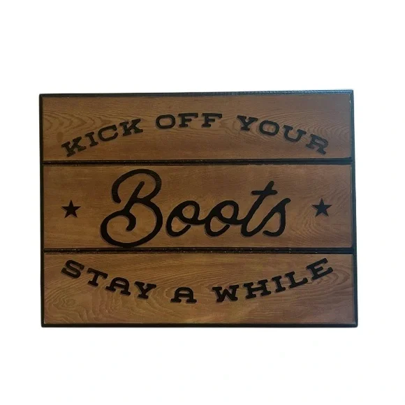 Rustic Brown Wall Sign - 