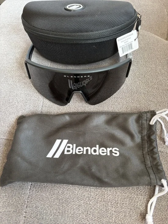 Blenders Black Shield-Style Eclipse X2 Jet line Glasses