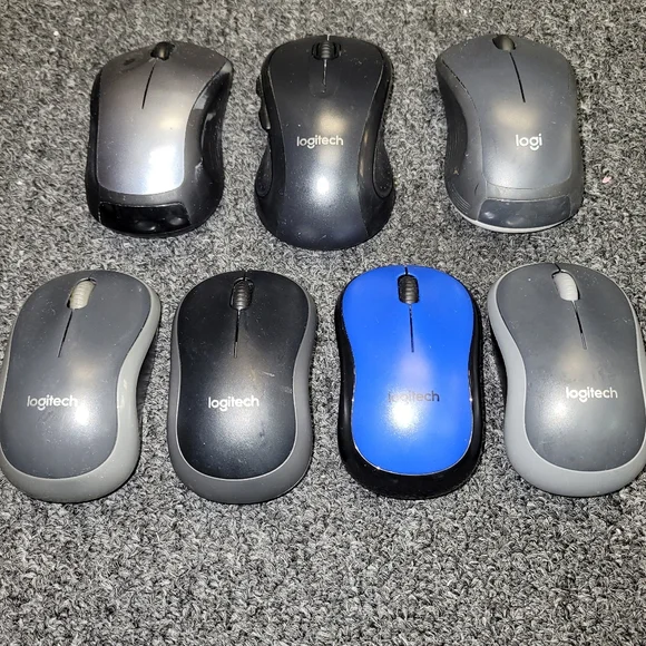 7pc Logitech Wireless Mouse without USB Nano Receivers - AS IS