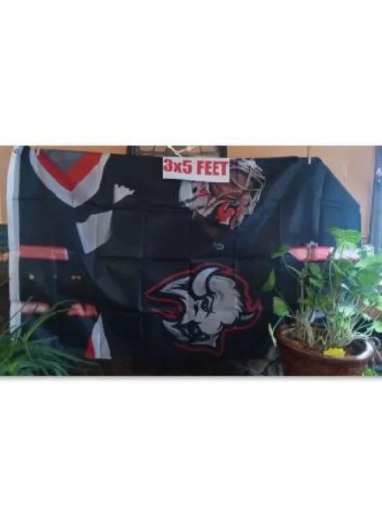 Buffalo Sabres Craig Anderson Goat Head Jersey NHL 3X5 Feet Flag Banner