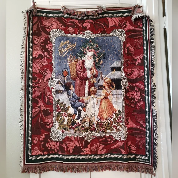 Christmas Tapestry with Santa Design
