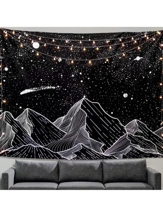 NWT Moon and Mountain Tapestry