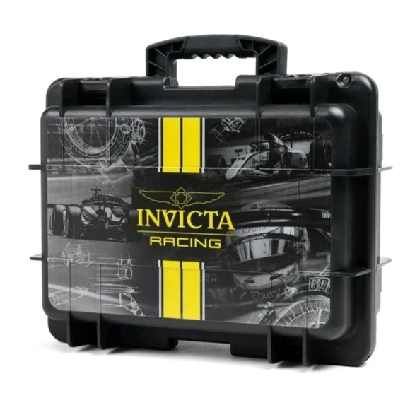 Invicta 8-Slot Dive Impact Watch Case, Racing Team, SKC Black (DC8RT-SKCBLK)