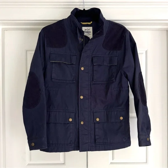 Mini Boden Field Utility Jacket, Navy - size 11-12