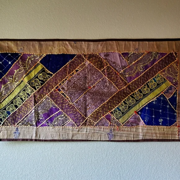 Handmade vintage wall hanging / decor