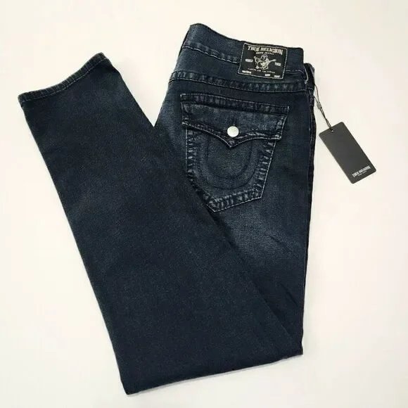 True Religion W38 x 32 Men's Geno‎ Big T Slim Fit Jeans - Last Call