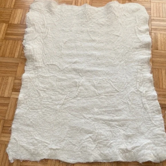 Alpaca Wool sheet thick 3x4 foot Luxurious Cream colour