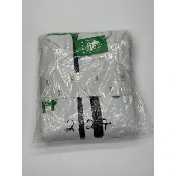 Castrol FC 2014 FIFA World Cup Brazil Track Jacket White Green Mens Large NWT