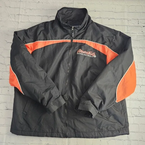 Matco Tools Jacket Mens XL Black Orange Fleece‎ Lined Mechanic Jacket Zip Up