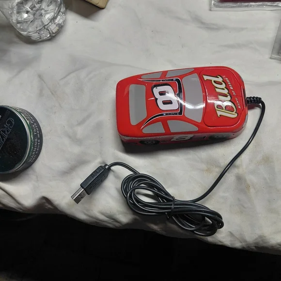 Racing Car USB Wired Mouse - Red