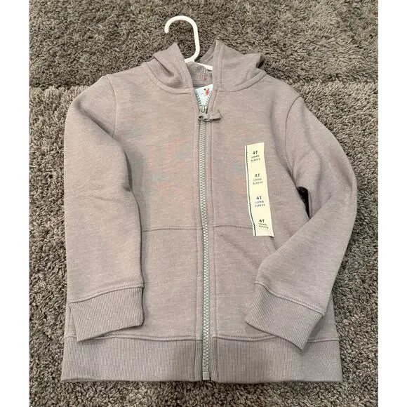 Cat‎ & Jack Full-Zip Hoodie – Size 4T (NWT)