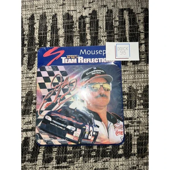 Dale Earnhardt Sr. Mouse Pad Win By Xpres NEW & SEALED - MADE IN THE USA