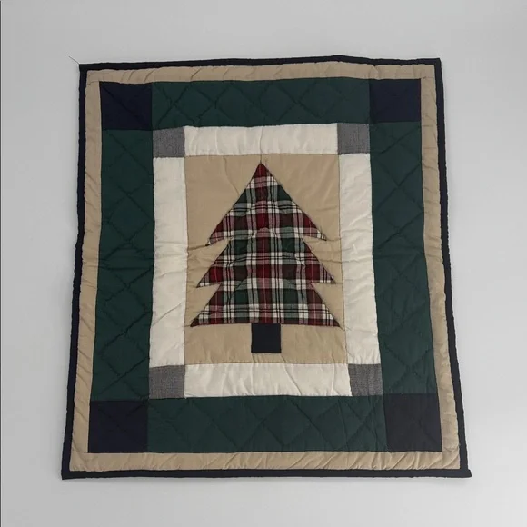 Plaid Christmas Tree Wall Hanging