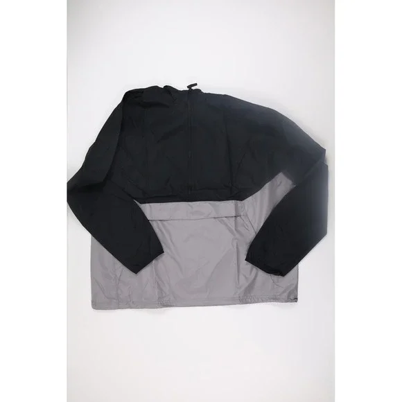 Holloway Windbreaker Pullover Jacket XXL Black Gray Sportswear Activewear