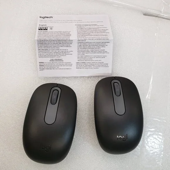 2 pack - Logitech M196 Bluetooth Wireless Mouse. Bluetooth Only. Black