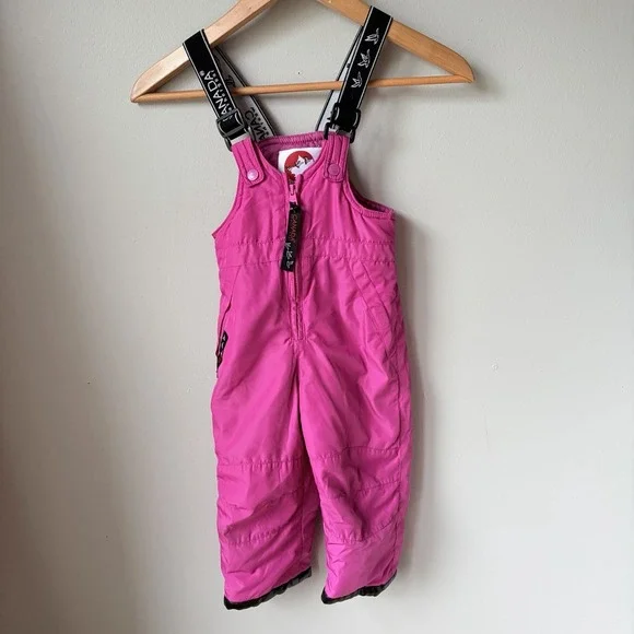 Canada Weather Gear Girls‎ Toddler Bibs Size 2T Pink Winter Outdoors
