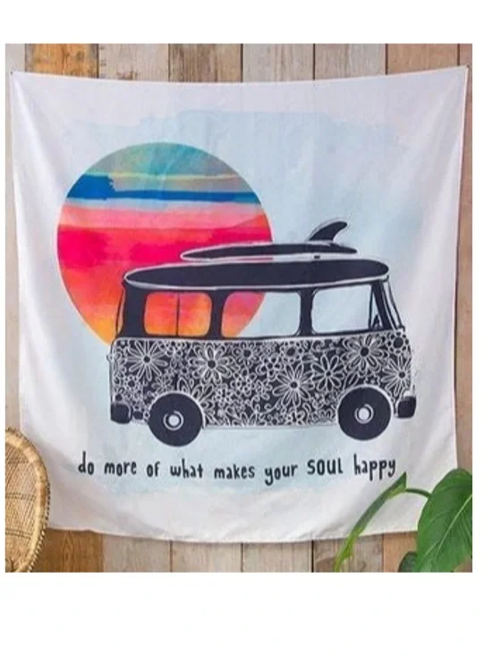 Natural Life do more of what makes your soul happy boho tapestry