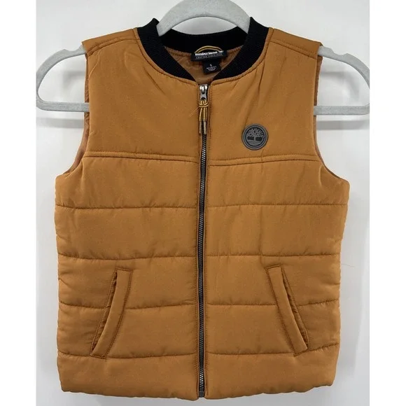 Timberland‎ Outdoor Puffer Vest Jacket Boy Sz 5T Camp Fall Winter Pockets
