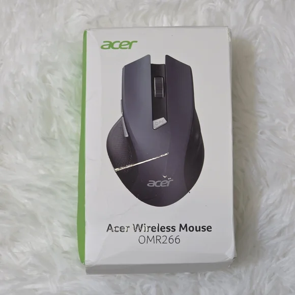 Acer OMR266 Wireless Mouse - White and Green