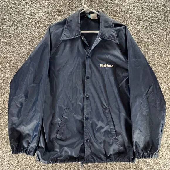 Vintage‎ 60s Wofford College Jacket Mens Medium Blue Champion RP-Coach Football
