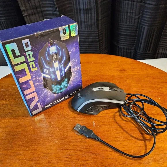 LVLUP RGB Pro USB Gaming Mouse Backlit LU737A-NOC Computer Accessory Wired