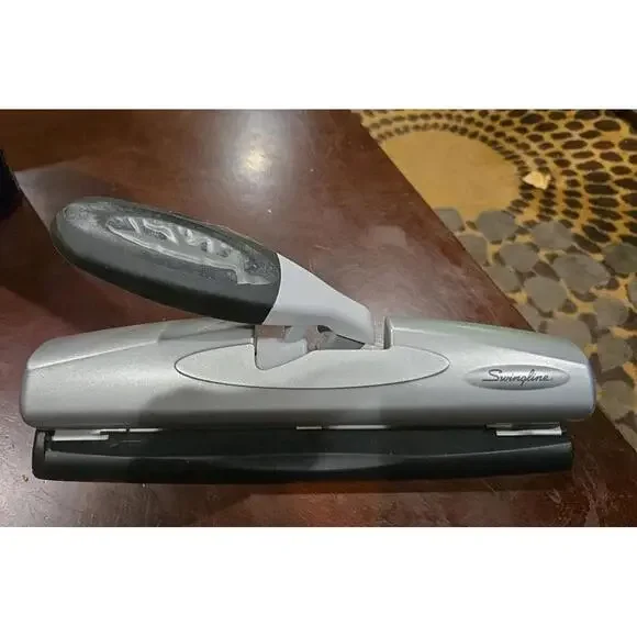 Swingline 12-Sheet LightTouch Desktop Two-to-Three-Hole Punch 9/32